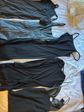 Mix of 5 small black dresses